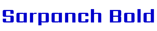 Sarpanch Bold font
